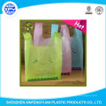 Lovely Colored Vest Plastic Carrier Shopping Hand Bag